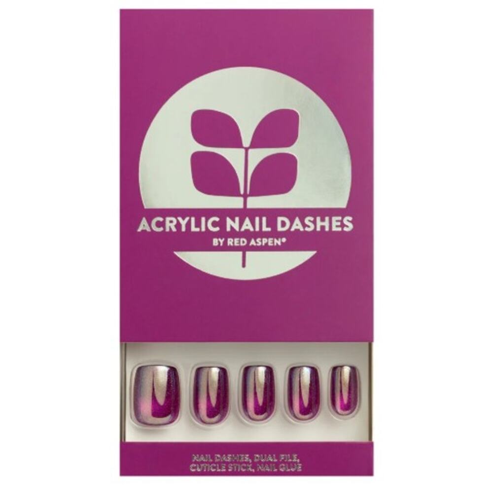 Red Aspen Innovative Inez Short Squoval Press On Nails NIB New